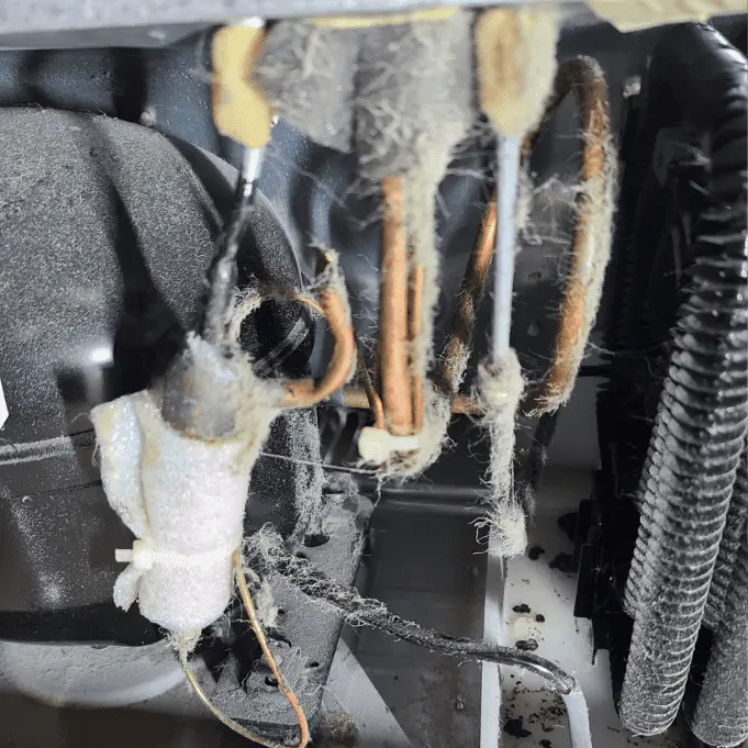 LG Refrigerator Dirty Condenser Coils