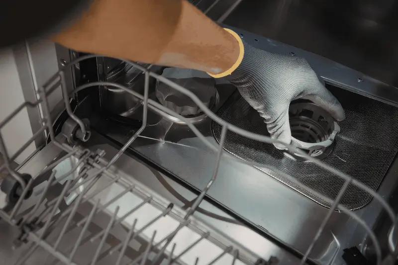 How to clean a dishwasher filter step by step