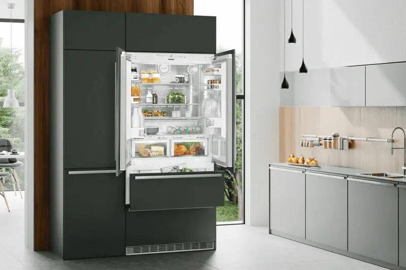 Liebherr refrigerator showing error codes on display