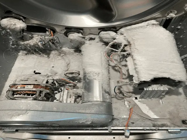 Washer cleaning before